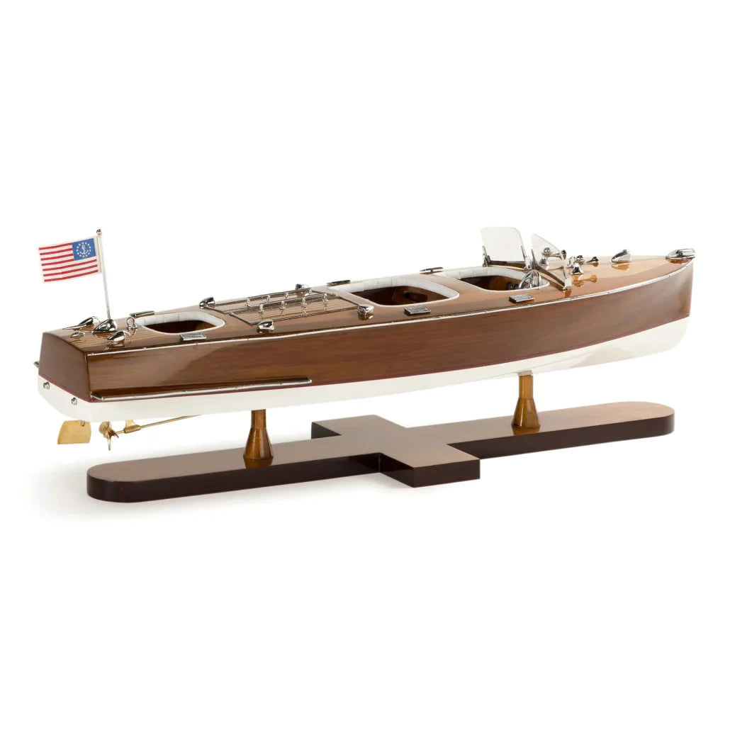 Triple Cockpit USA Boat Model by Authentic Models