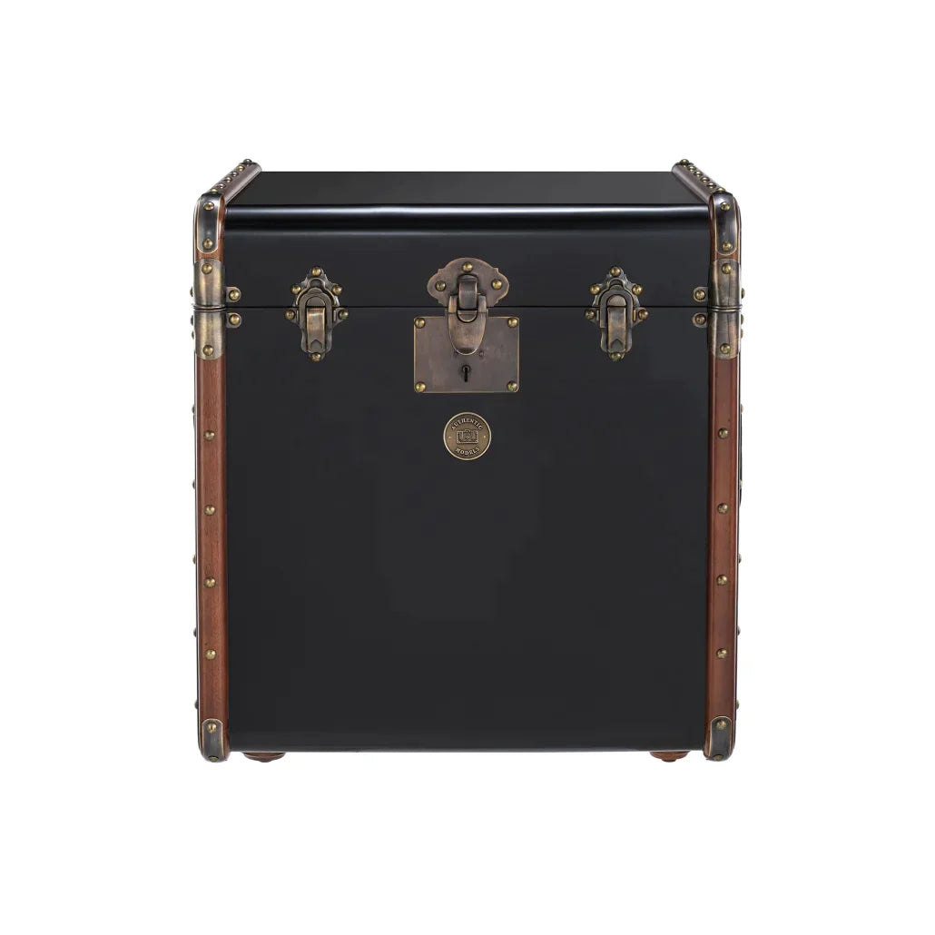 Stateroom End Table Chest by Authentic Models, Black