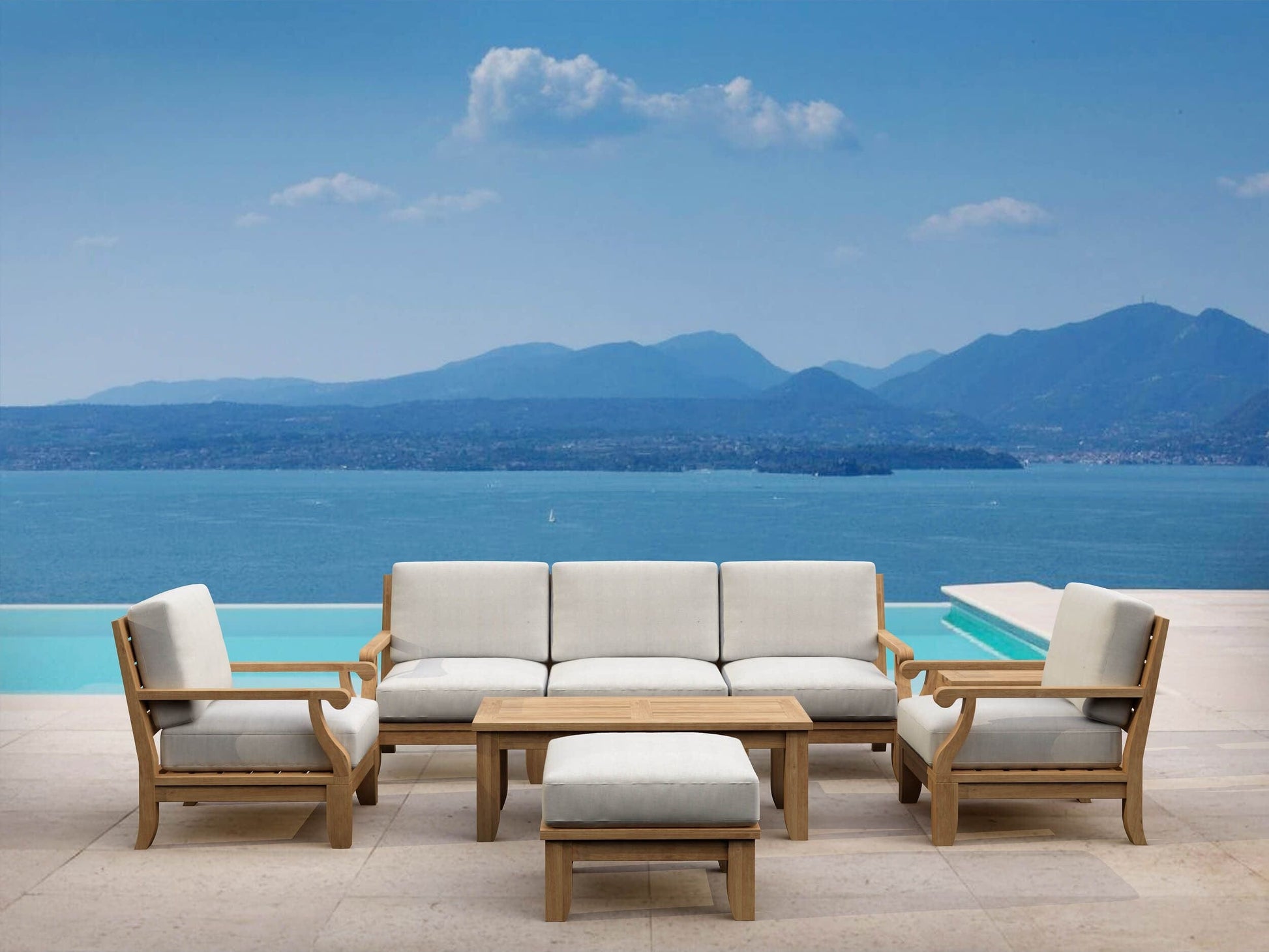 Anderson Teak Riviera Luxe 8-Pieces Modular Set