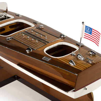 Triple Cockpit USA Boat Model by Authentic Models