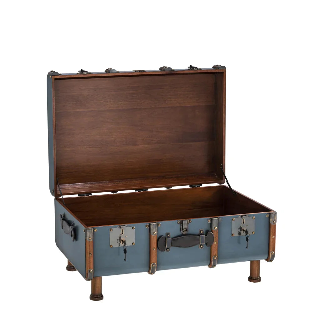 Stateroom Trunk Coffee Table by Authentic Models, Black