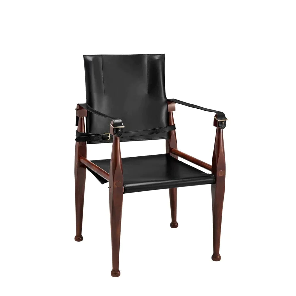 Authentic Models Bridle Campaign Chair, Black