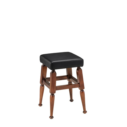 Mayan Low Barstool, Black