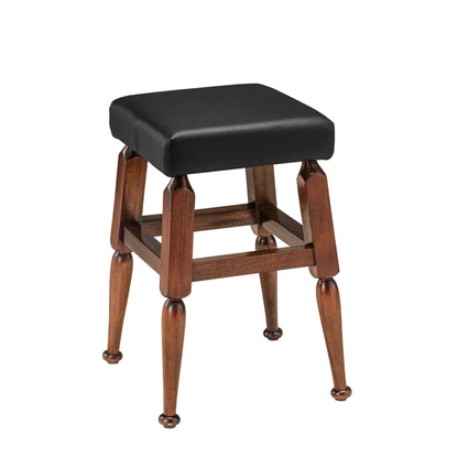 Mayan Low Barstool, Black