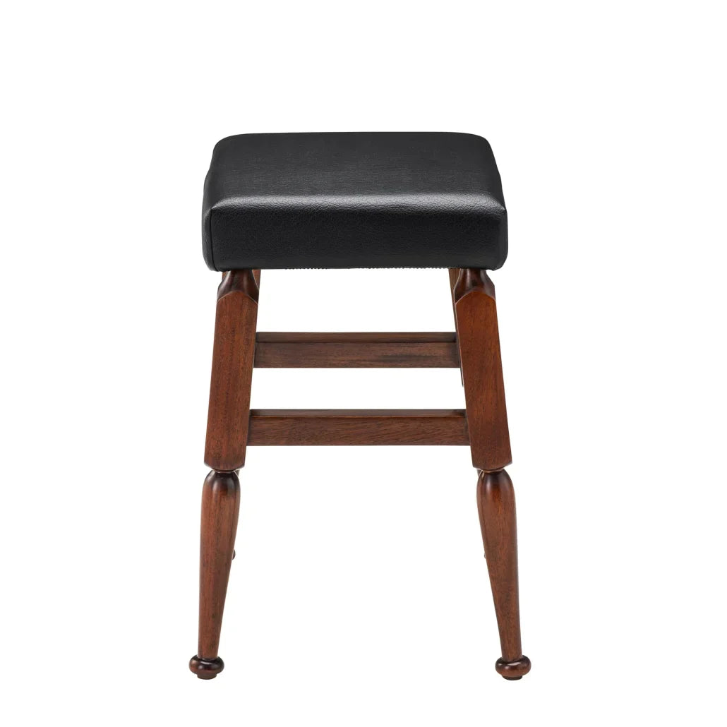 Mayan Low Barstool, Black