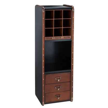 Endless Regency French Bookshelf Cabinet by Authentic Models Large, Black Interior