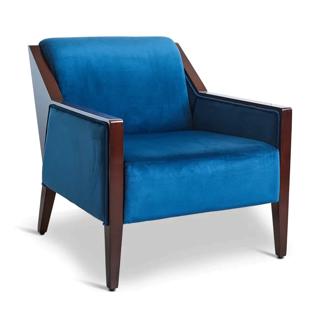 Club Lounge Chair by Authentic Models, Velvet